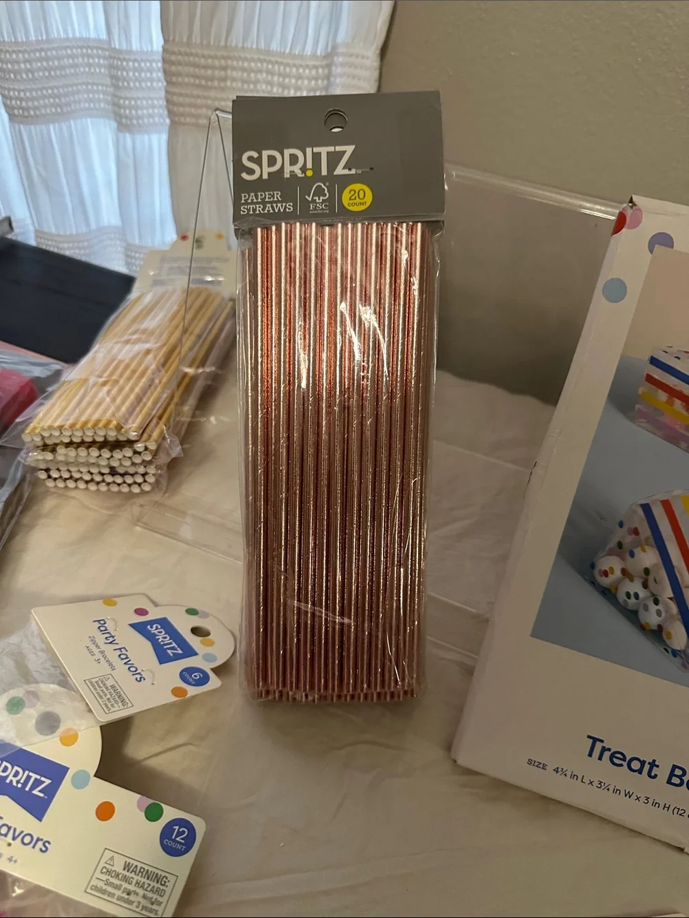Spritz Colorful Party Favor Kit - Pink, Yellow, Red, Blue, Green, Purple NWT